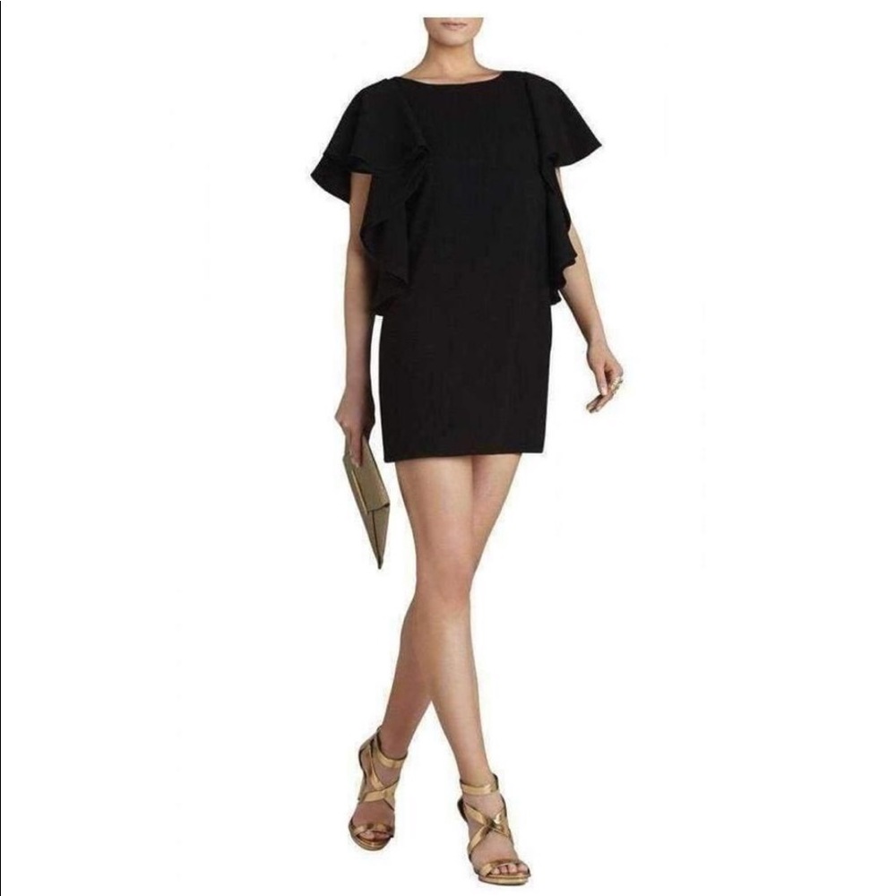 BCBGmaxazria ruffle sleeve dress